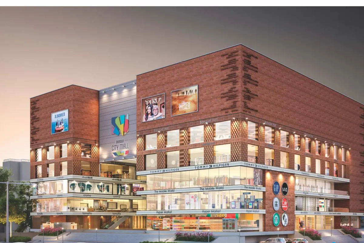 Baroda City Mall, Manjalpur, Vadodara — retail, banquet hall and multiplex by RED Organisers, completed 2021